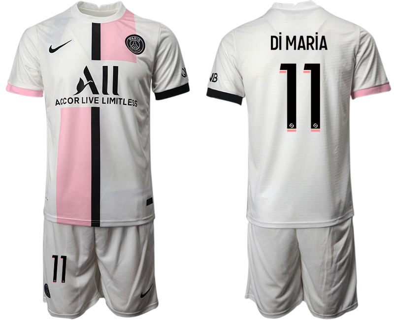 Men 2021-2022 Club Paris St German away white #11 Soccer Jersey->paris st german jersey->Soccer Club Jersey